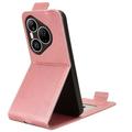Huawei Pura 90 Pro Custodia verticale con supporto - Oro rosa