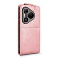 Huawei Pura 90 Pro Custodia verticale con supporto - Oro rosa