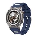 Cinturino sportivo in silicone bicolore a sgancio rapido per Huawei Watch GT 7/GT 7 Pro - Blu scuro / Bianco