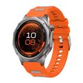 Cinturino sportivo in silicone bicolore a sgancio rapido per Huawei Watch GT 7/GT 7 Pro - Arancione / Grigio