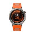 Cinturino sportivo in silicone bicolore a sgancio rapido per Huawei Watch GT 7/GT 7 Pro - Arancione / Grigio