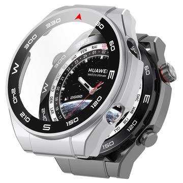 Custodia in Plastica con Pellicola Salvaschermo per Huawei Watch Ultimate - Color Argento