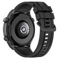 Cinturino in silicone morbido Huawei Watch Ultimate - Nero
