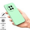 Custodia in silicone liquido con cinghia a mano per Huawei nova 15 Max - Verde