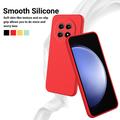 Custodia in silicone liquido con cinghia a mano per Huawei nova 15 Max - Rossa