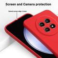 Custodia in silicone liquido con cinghia a mano per Huawei nova 15 Max - Rossa
