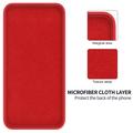 Custodia in silicone liquido con cinghia a mano per Huawei nova 15 Max - Rossa