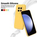 Custodia in silicone liquido con cinghia a mano per Huawei nova 15 Max - Gialla