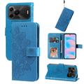Custodia a portafoglio Mandala per Huawei nova 16 SE con cinturino da polso - Blu