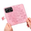 Custodia a portafoglio Mandala per Huawei nova 16 SE con cinturino da polso - Rosa