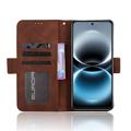 Custodia a portafoglio per Huawei Enjoy 90/90 Plus/nova Y74 4G - Marrone