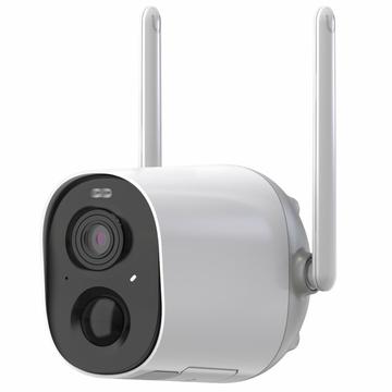 Telecamera di sicurezza domestica WiFi Hubview CG7 con scheda di memoria da 64GB - Bianco