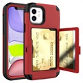 Custodia con Specchio e Portafoglio per iPhone 6/6S - Nera