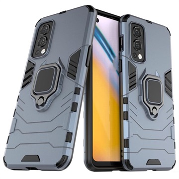 Samsung Galaxy A70 Hybrid Case with Ring Holder - Black