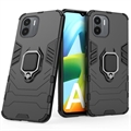 Samsung Galaxy A70 Hybrid Case with Ring Holder - Black