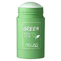 Stick maschera idratante per la cura del viso con tè verde - verde
