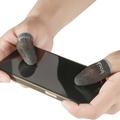 IMAK 1 paio di manicotti per dita traspiranti, sensibili e a prova di sudore, copridita in fibra d'argento per gioco mobile PUBG