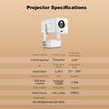 Proiettore Android IMC360 con AirPlay e Miracast - Bianco