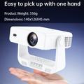 IMC880 Portable Mini Projector with 4K Video Decoding - Android 14 (Open Box - Bulk Satisfactory) - White