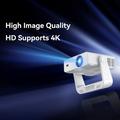IMC880 Portable Mini Projector with 4K Video Decoding - Android 14 (Open Box - Bulk Satisfactory) - White