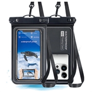 Custodia galleggiante impermeabile IP68 per nuoto, immersioni e surf - Nero