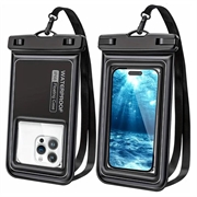Custodia galleggiante impermeabile IP68 per nuoto, immersioni e surf - Nero