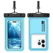 Custodia galleggiante impermeabile IP68 per nuoto, immersioni e surf - Blu
