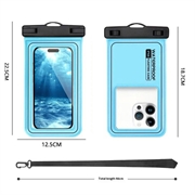 Custodia galleggiante impermeabile IP68 per nuoto, immersioni e surf - Blu