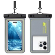 Custodia galleggiante impermeabile IP68 per nuoto, immersioni e surf - Grigio