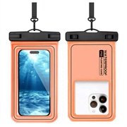 Custodia galleggiante impermeabile IP68 per nuoto, immersioni e surf - Arancione