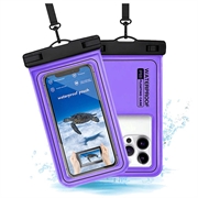 Custodia galleggiante impermeabile IP68 per nuoto, immersioni e surf - Viola