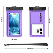 Custodia galleggiante impermeabile IP68 per nuoto, immersioni e surf - Viola