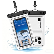 Custodia galleggiante impermeabile IP68 per nuoto, immersioni e surf - Bianca