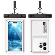 Custodia galleggiante impermeabile IP68 per nuoto, immersioni e surf - Bianca