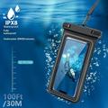 Custodia galleggiante impermeabile IP68 per nuoto, immersioni e surf - Nero
