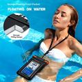 Custodia galleggiante impermeabile IPX8 con doppio scomparto - 7.5" - Nero