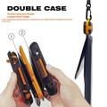 Custodia galleggiante impermeabile IPX8 con doppio scomparto - 7.5" - Nero