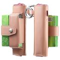 Custodia in pelle per sigarette elettroniche IQOS ILUMA i One/ILUMA One - Rosa chiaro