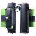 Custodia in pelle per sigarette elettroniche IQOS ILUMA i One/ILUMA One - Blu navy