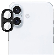 Protezione completa per obiettivo della fotocamera iPhone 17 Imak in metallo e vetro temperato - Nero