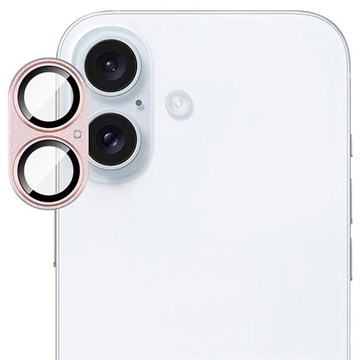 Protezione completa per obiettivo della fotocamera iPhone 17 Imak in metallo e vetro temperato - Rosa