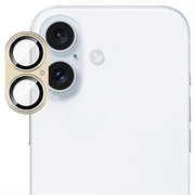 Protezione completa per obiettivo della fotocamera iPhone 17 Imak in metallo e vetro temperato - Giallo