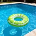 Salvagente gonfiabile / Tubo galleggiante per spiaggia e piscina - Colore lime