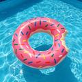 Ciambella gonfiabile / Tubo galleggiante per spiaggia e piscina - Ciambella rosa