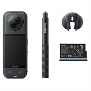 Pacchetto iniziale Insta360 X5 action cam 8K con IA - Nero