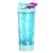 JBB-103 Shaker elettrico per proteine / Bottiglia con miscelatore integrato da 600ml - Azzurro