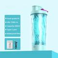 JBB-103 Shaker elettrico per proteine / Bottiglia con miscelatore integrato da 600ml - Azzurro