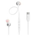 Cuffie intrauricolari USB-C JBL Tune 310C Pure Bass - Bianco