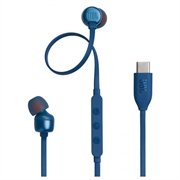 Cuffie intrauricolari USB-C JBL Tune 310C Pure Bass - Blu