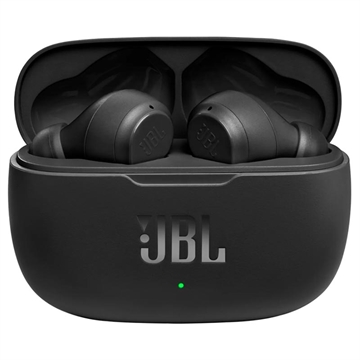 Auricolari Bluetooth JBL Vibe 200TWS con Custodia di Ricarica - Neri
